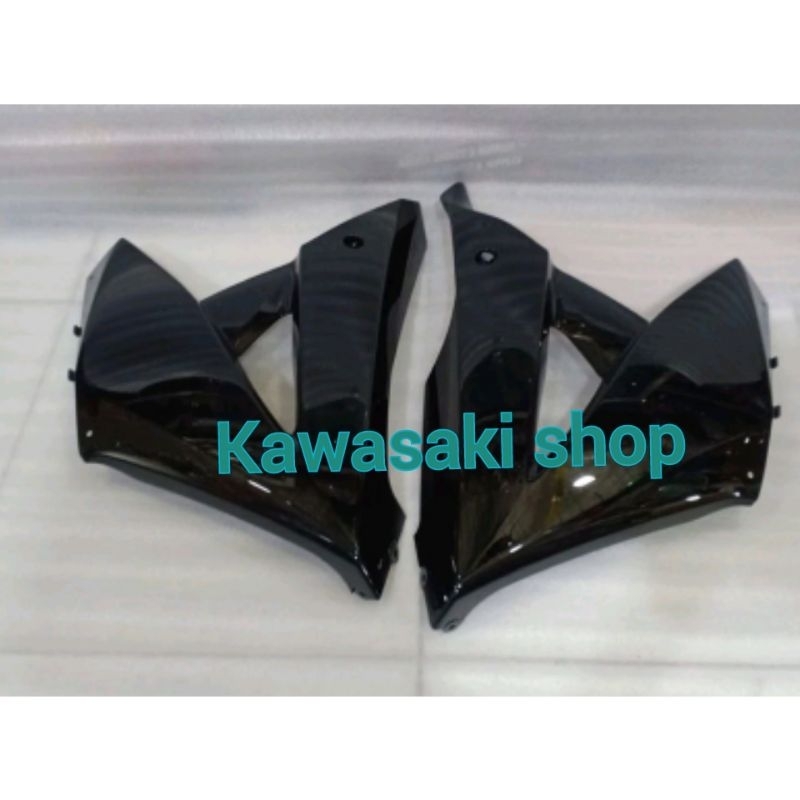 Jual fairing cover sayap body bawah ninja rr new polos hitam original ...