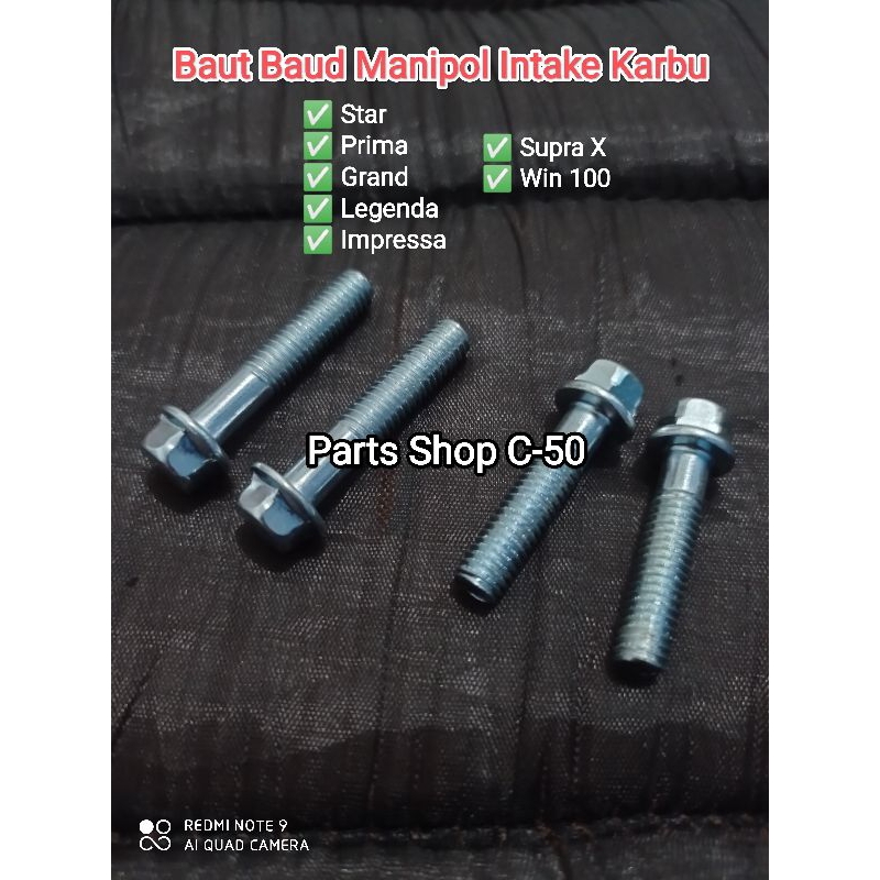 Jual Baut Baud Manipol Manipul Manifold Intake Karbu Honda Astrea Star Prima Grand Legenda