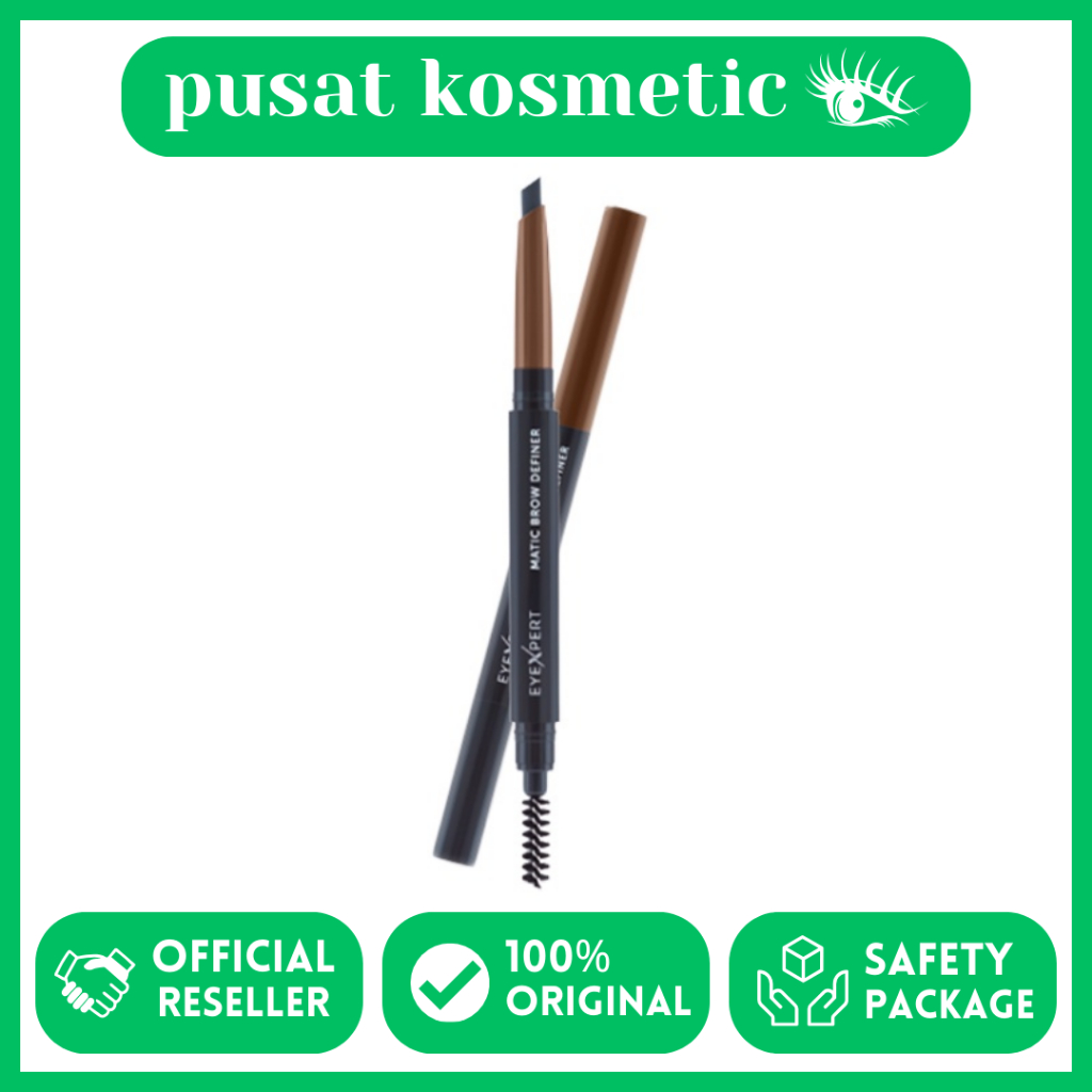 Jual Wardah Eyexpert Matic Brow Definer Pensil Alis Anti Air Dan Tahan Lama Hingga Jam