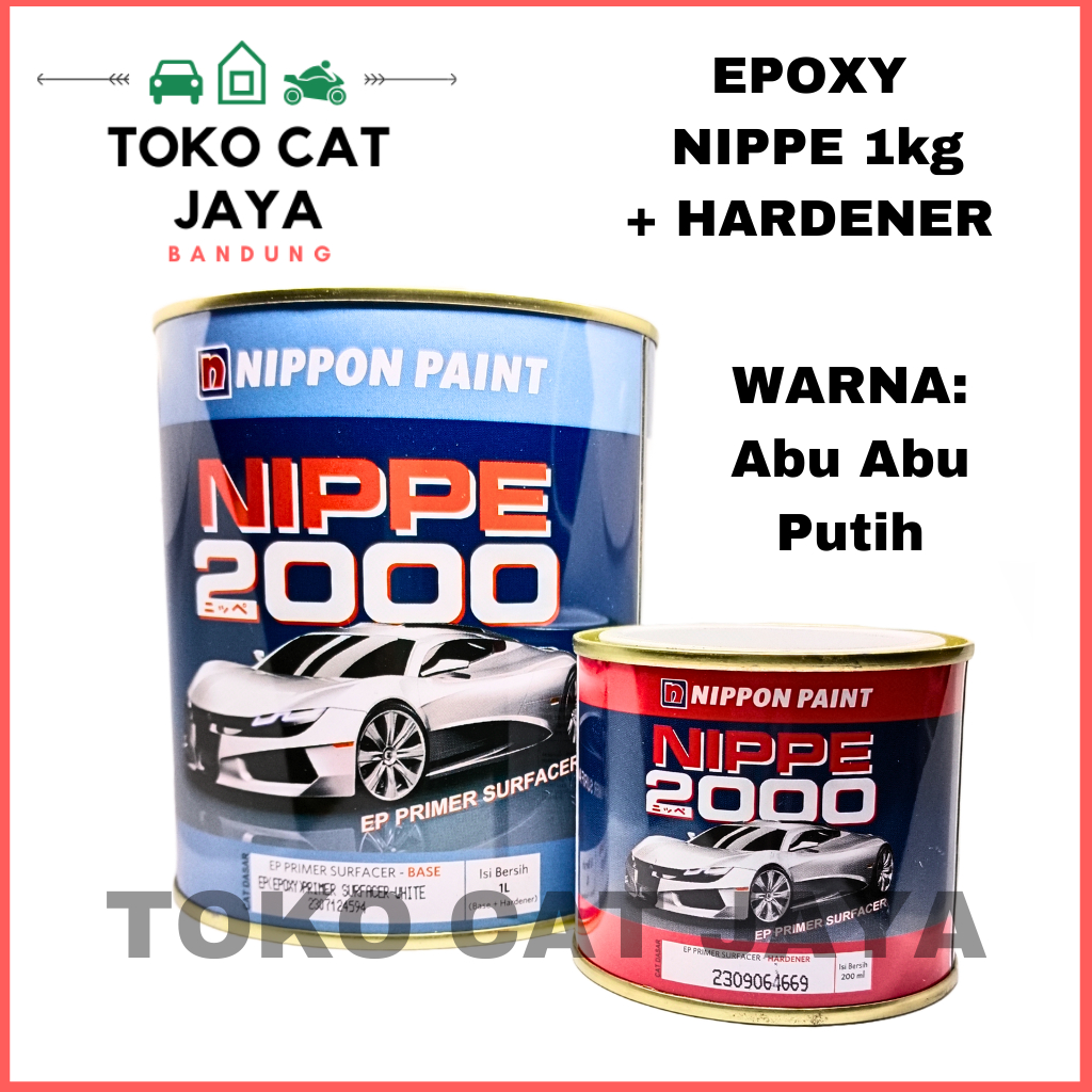 Jual Epoxy Nippe 2000 2k Primer Surfacer 1kg Cat Dasar Abu Putih 1 Liter Shopee Indonesia 2967