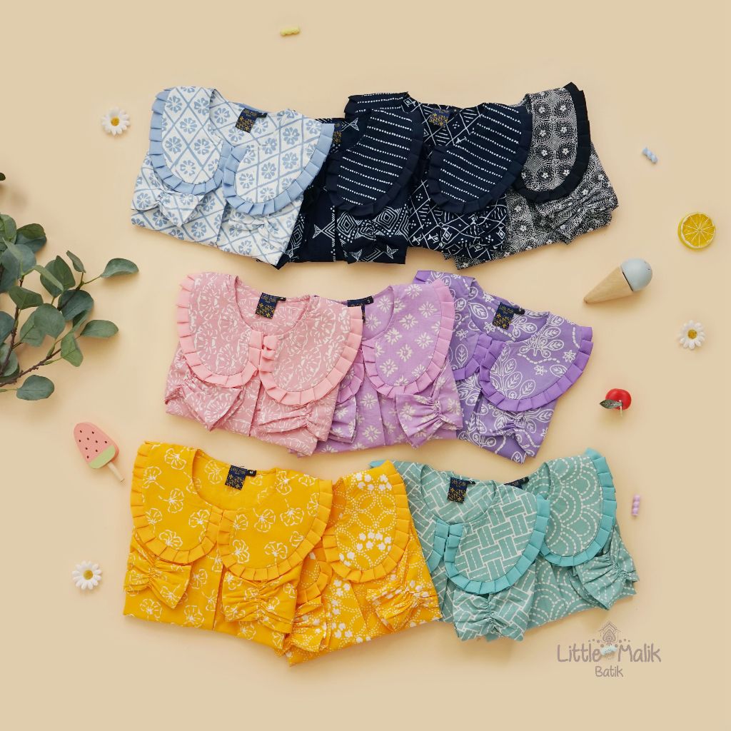 Little M Heart Pocket Kemeja Anak Perempuan