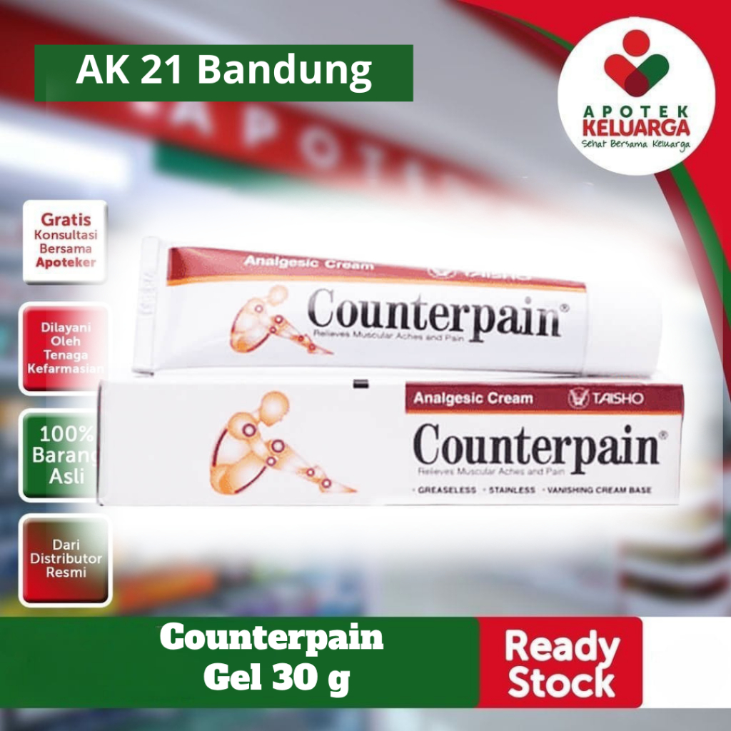 Jual COUNTERPAIN CR 30 GR/Meringankan rasa sakit pada otot, nyeri sendi ...