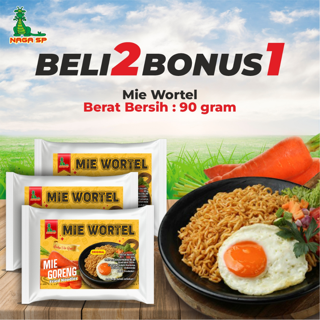 Jual Beli 2 Gartis 1 Mie Instan Mie Diet Mie Sehat Mie Wortel