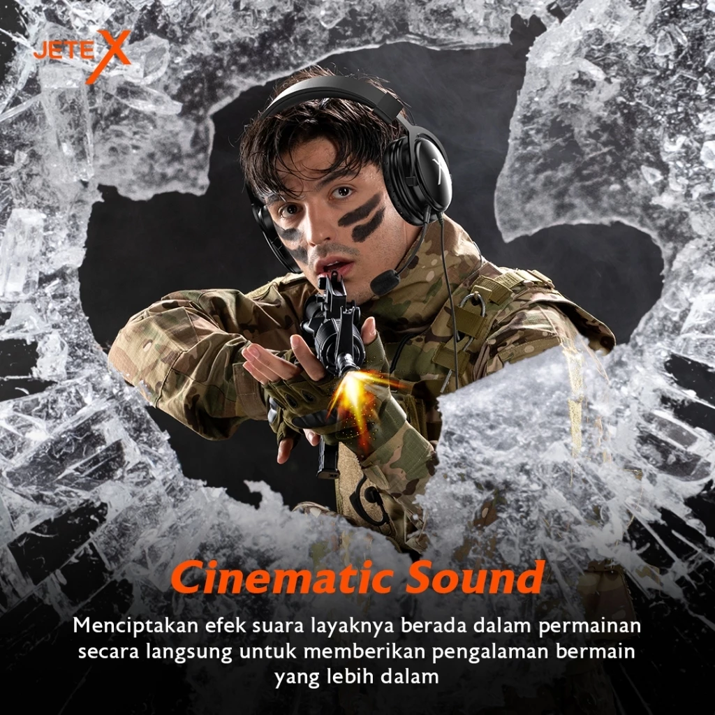 Headset Gaming Headphone Gaming Pro JETEX P2 - Garansi 2 Tahun