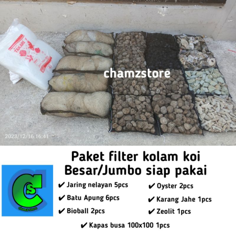 Jual JUMBO Paket media filter kolam koi besar siap pakai / media filter