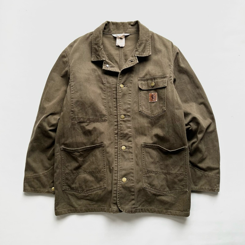 Jual CARHARTT army green chore jacket Shopee Indonesia