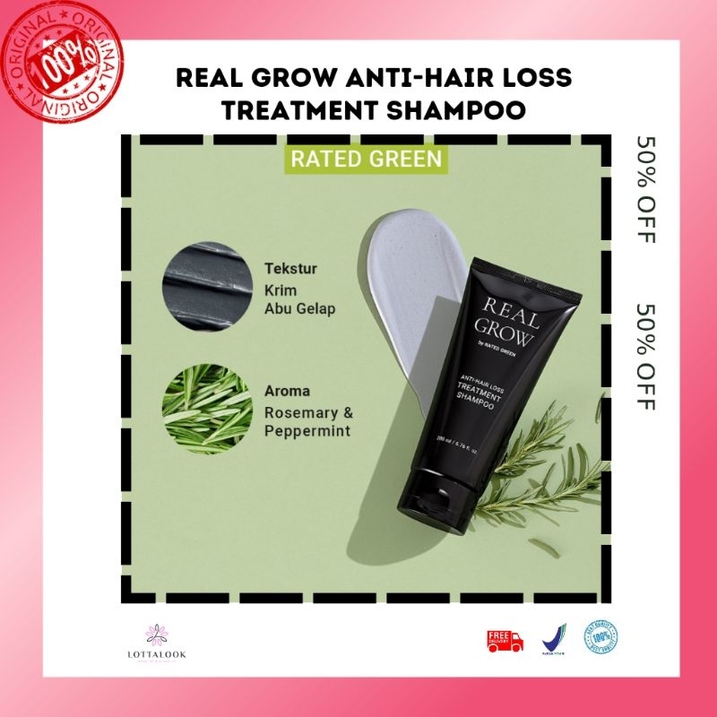 Rated Green Real Grow Anti-Hair Loss Treatment Shampoo