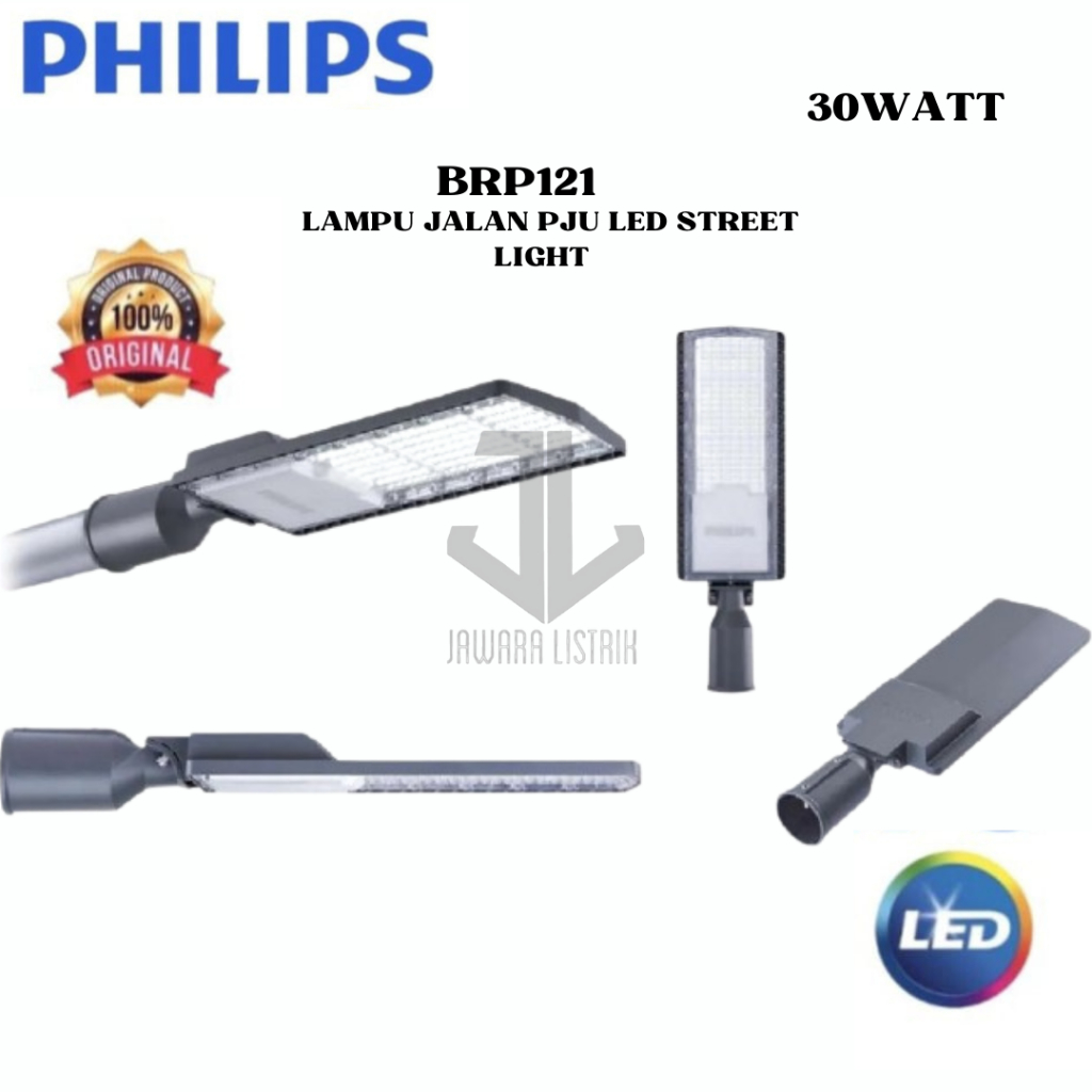 Jual Philips Brp121 Led65 30 Watt Lampu Jalan Pju Led Street Light