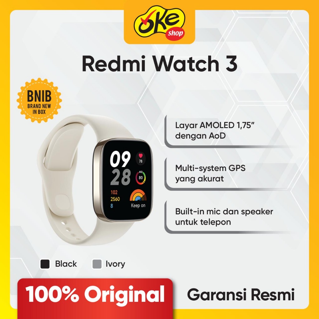 Redmi Watch Ivory Jual Xiaomi Redmi Watch Shopee Indonesia