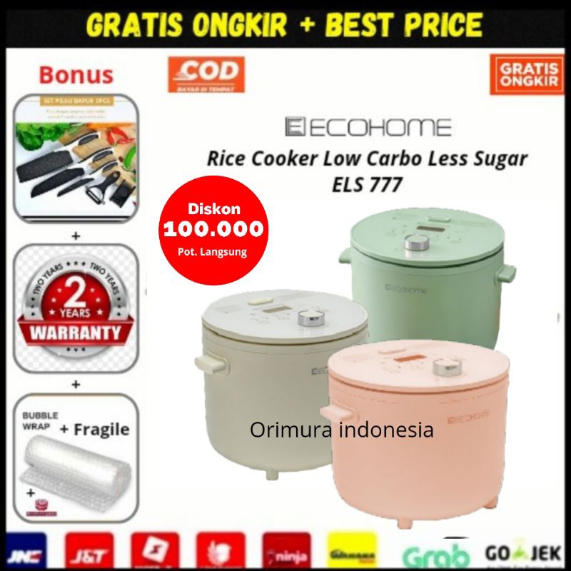 Jual Rice Cooker Ecohome Low Carbo Rice Cooker Ecohome Less Sugar