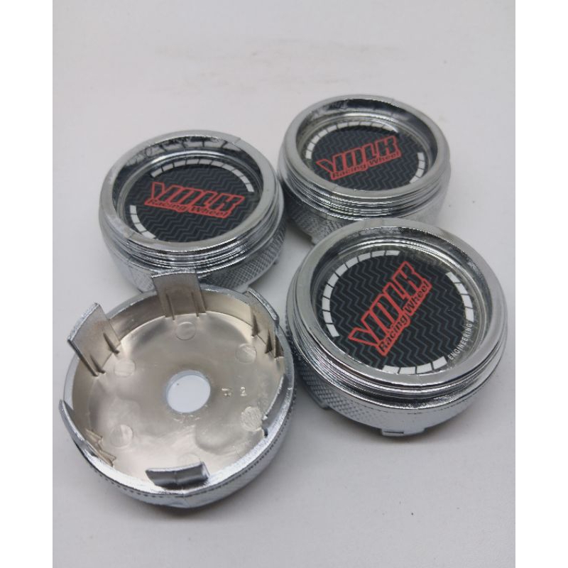 Jual dop roda tutup dop velg racing logo volk model tabung diameter 6cm ...