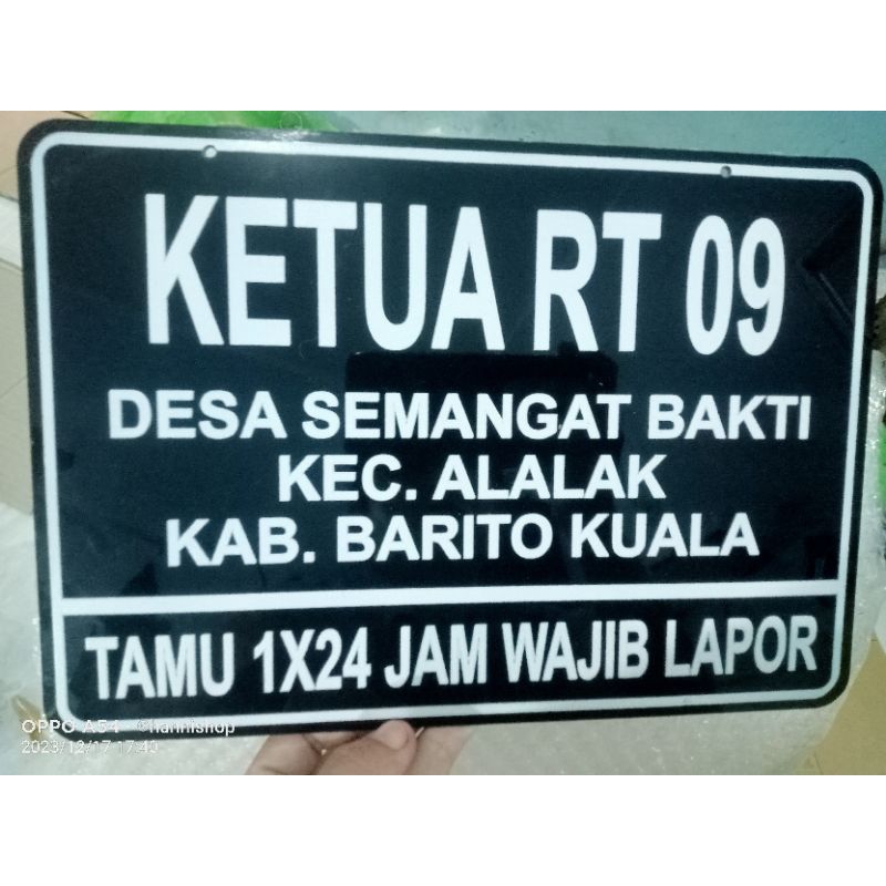 Jual nomor rumah ukuran besar/plang ketua Rt/Rw | Shopee Indonesia