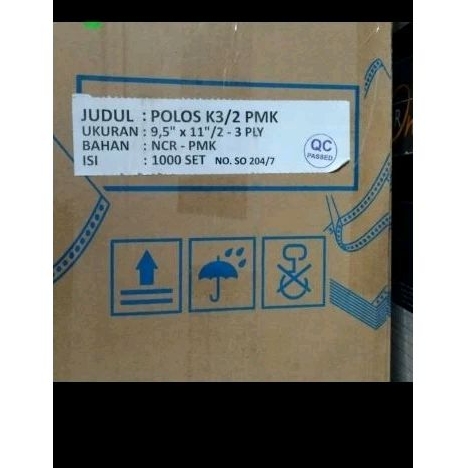Jual continous form 3 ply 9.5 x 11 full isi 1000 sheet | Shopee Indonesia