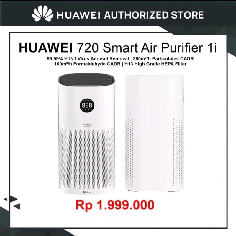 Jual Huawei Hi-Link 720 Full-Effect Smart Air Purifier 1i Garansi Resmi ...