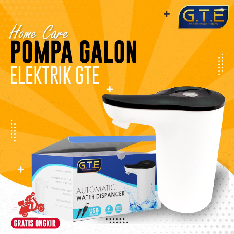 Jual GTE Dispenser Pompa Air galon / Pompa Aqua Listrik USB/dapat di charge! Shopee Indonesia