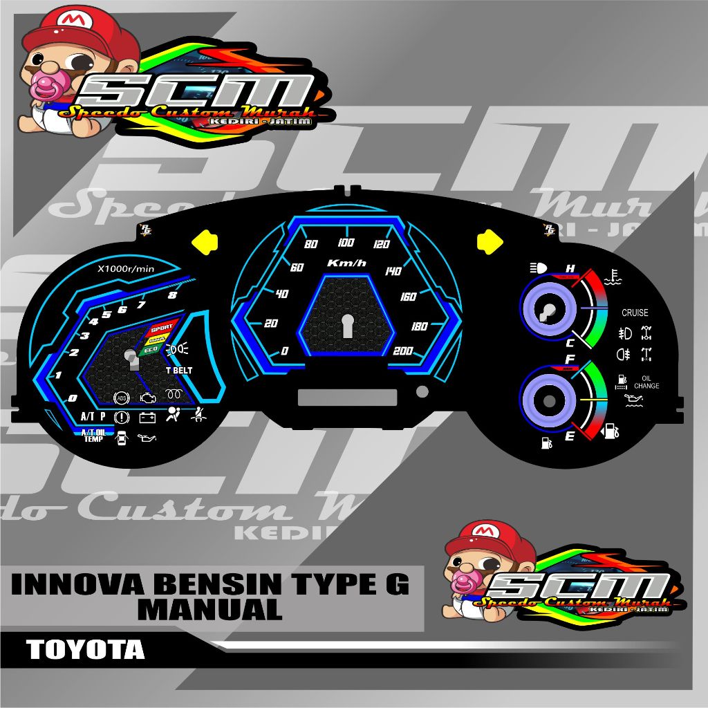 Jual papan speedometer kijang innova lama panel spidometer innova old ...