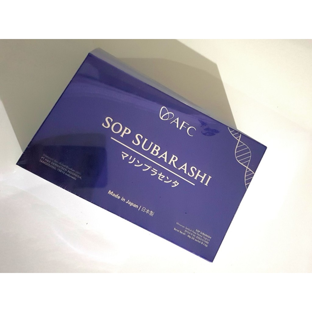 Jual Sop Subarashi Afc Japan 100 Original Subarashii 1 Box Isi 28 Sachet Shopee Indonesia 2953