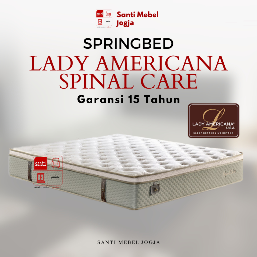 Jual Springbed Import Lady Americana USA Spinal Care 180 cm | Shopee ...