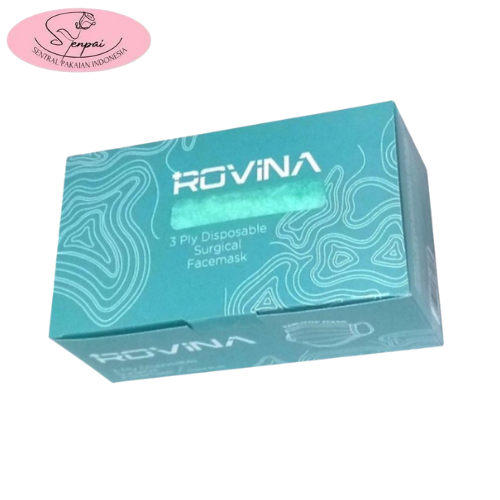 Jual Rovina Masker Disposable 1 box isi 50 pcs | Shopee Indonesia