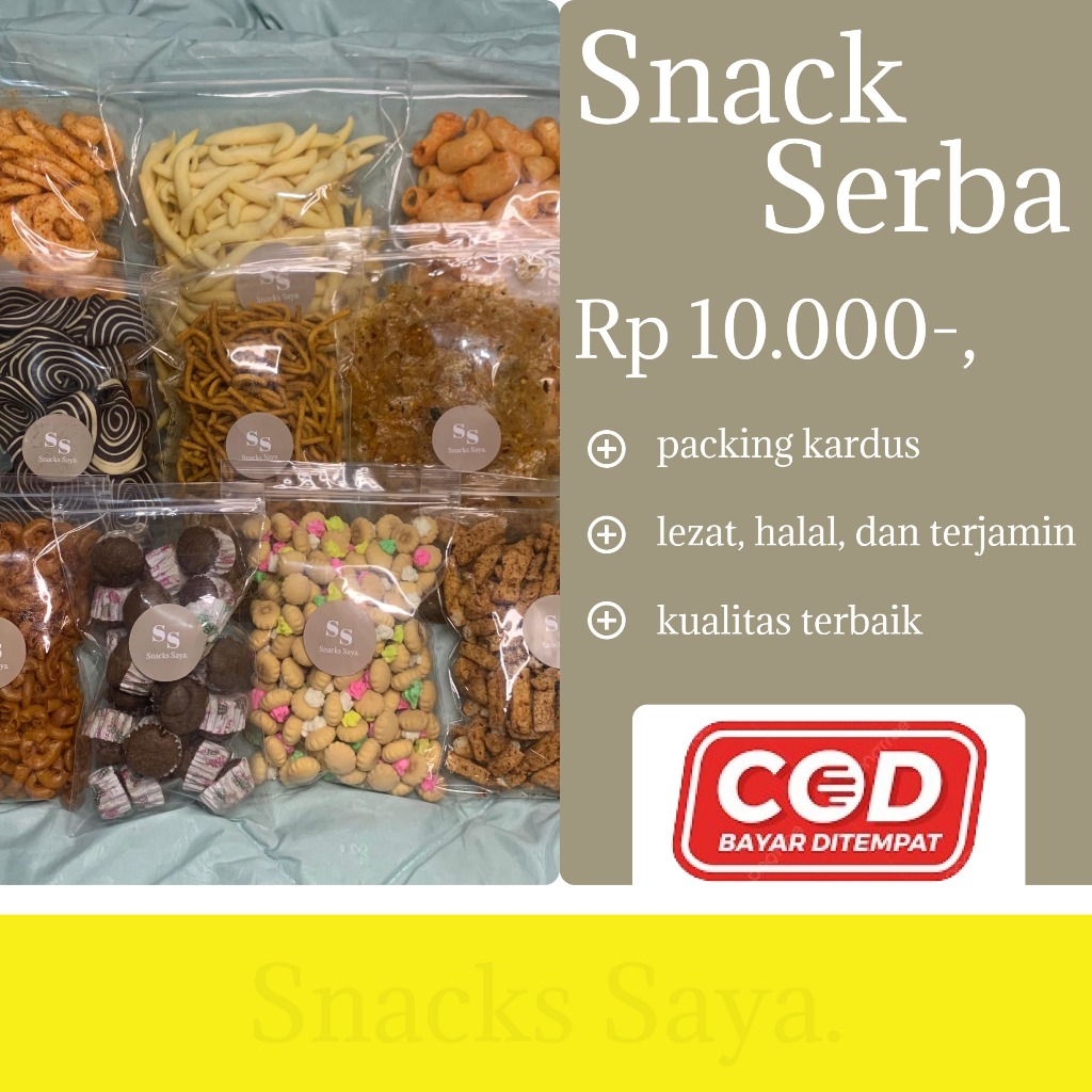 Jual Aneka Snack Serba 10.000 Makanan Ringan / Cemilan Camilan Kiloan ...