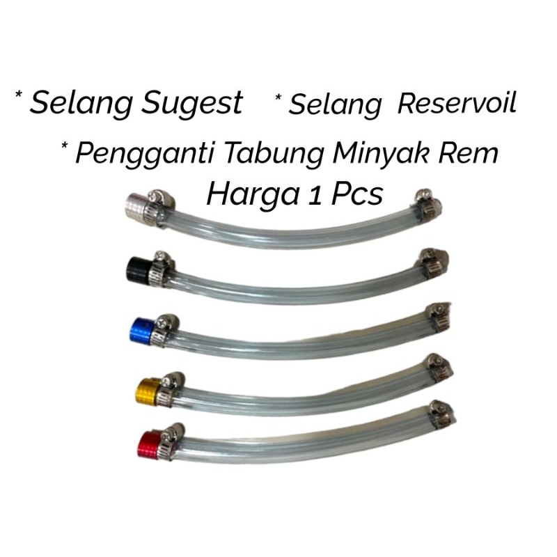 Jual Selang Premium Sugest Selang Pengganti Tabung Master Rem Cnc Selang Reservoir Shopee