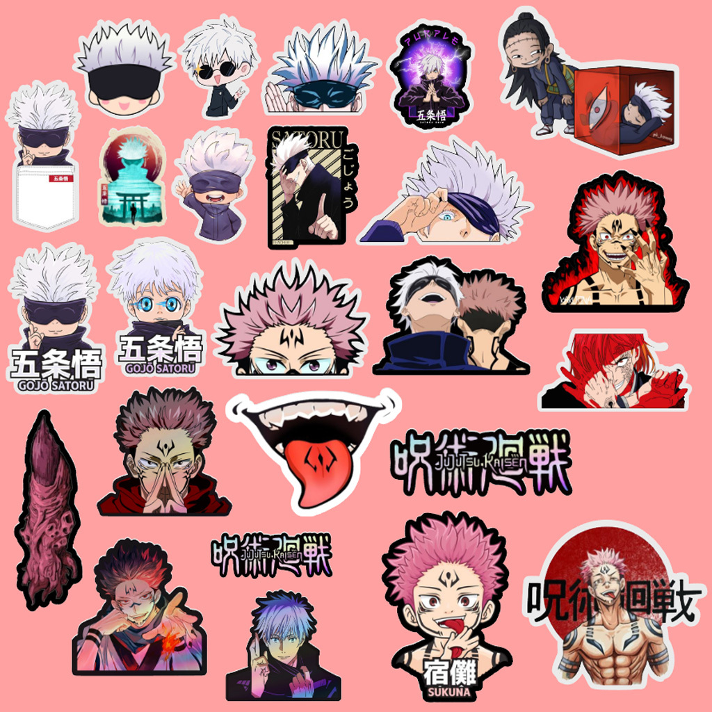 Jual Stiker Anime Jujutsu Kaisen isi 25 pcs | Shopee Indonesia