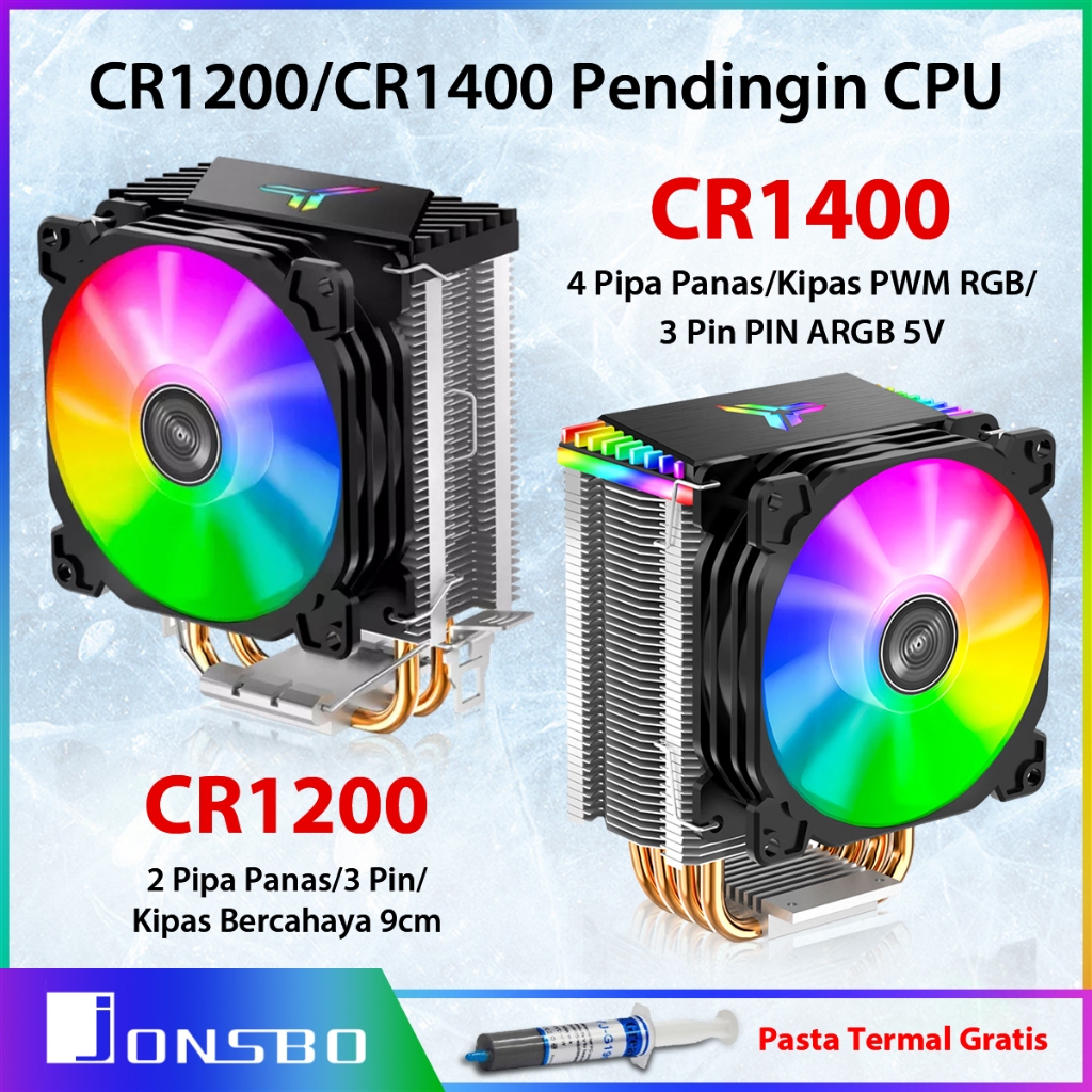 Jual cpu cooler jonsbo CR1400 ARGB CPU Fan Cooling / HSF Cooler RGB