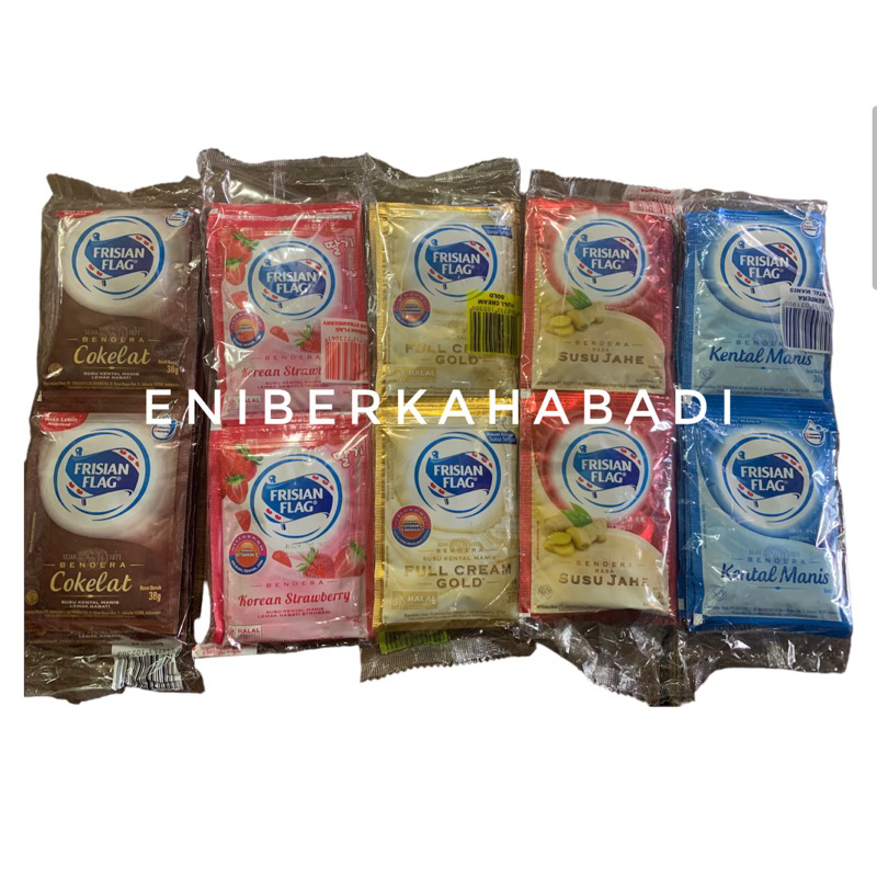 Jual Frisian Flag Susu Kental Manis Sachet Creamer/Coklat/Susu Jahe
