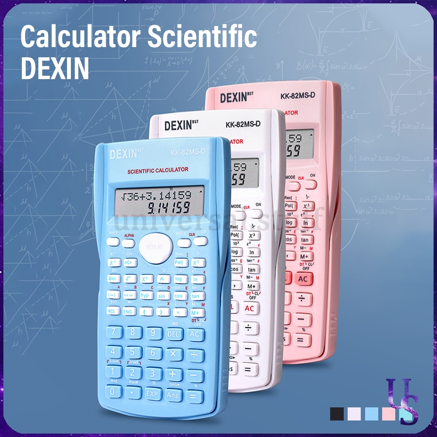 Jual [US] DEXIN Kalkulator Sekolah Scientific Calculator 240 Function ...