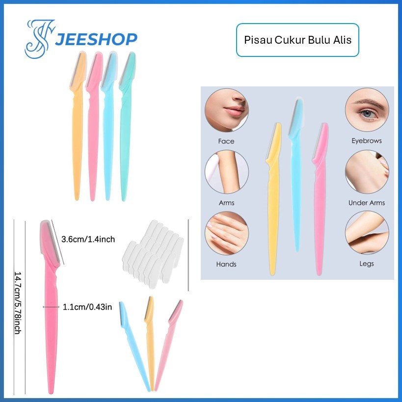 Jual Pisau Cukur Alis Mata Alat Cukur Alis Cambang Eyebrow Razor Blade ...