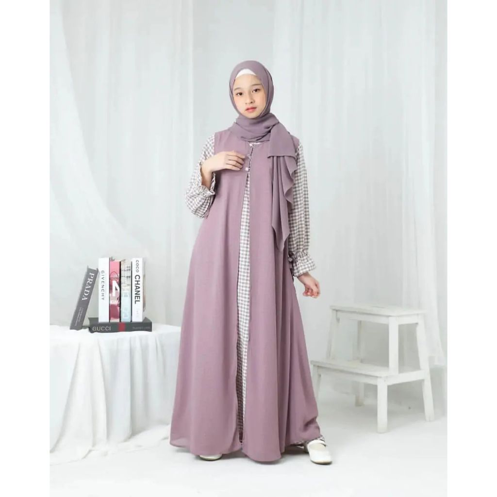 Jual Baju Gamis Anak Terbaru 2024 Permpuan Kekinian Usia 10 11 12 13 14