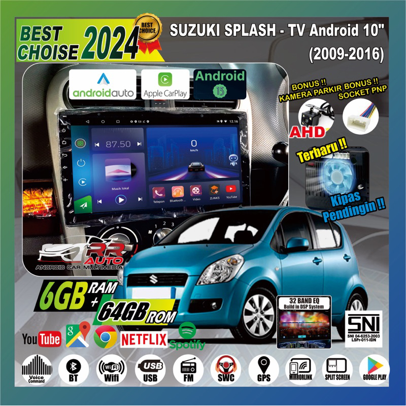 Jual Suzuki Splash | 【with cooling system】10 Inch 6GB RAM+64GB ROM ...