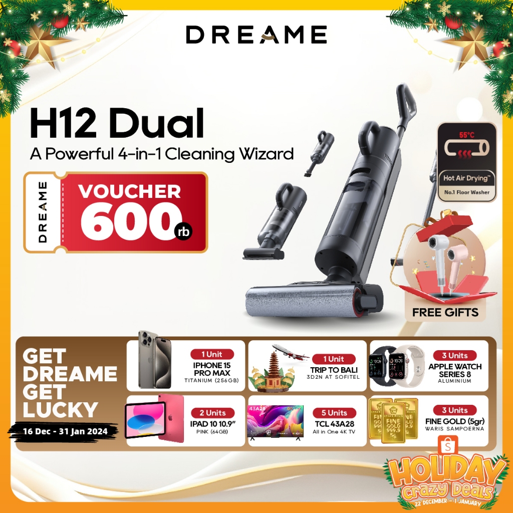 Dreame H12 Dual  A Powerful 4-in-1 Cleaning Wizard 