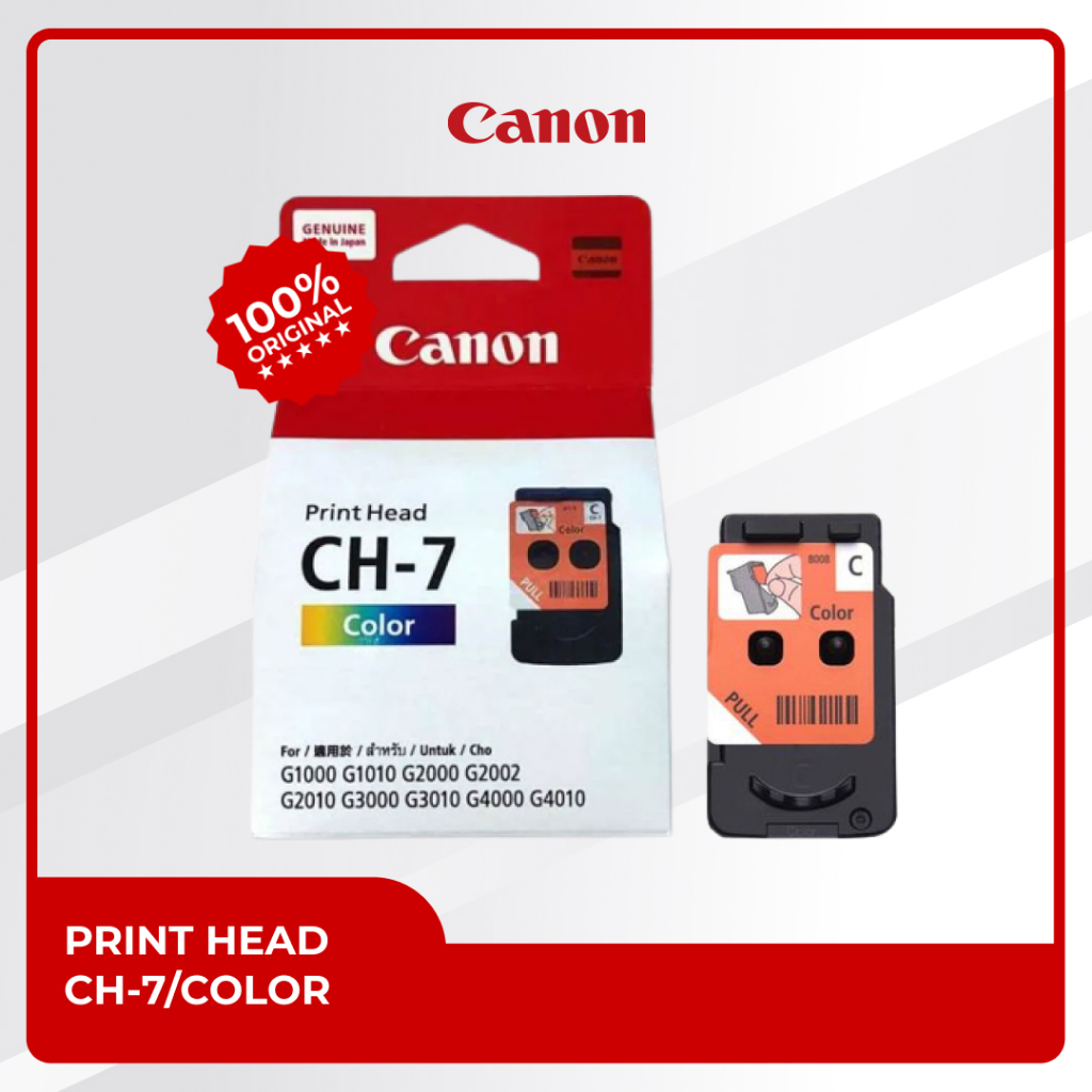 Jual Print Head Canon CH7 CH 7 CH7 Color Original Cartridge G1000