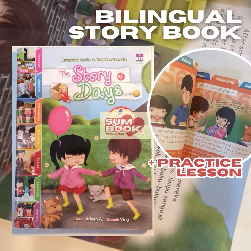 Jual BILINGUAL STORY BOOK WITH PRACTICE | Shopee Indonesia