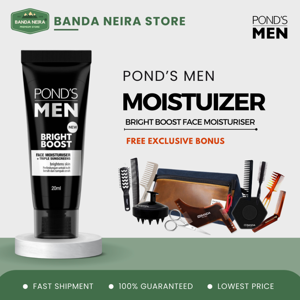 Jual Ponds Ponds Men Bright Boost Face Moisturizer Pelembab Wajah