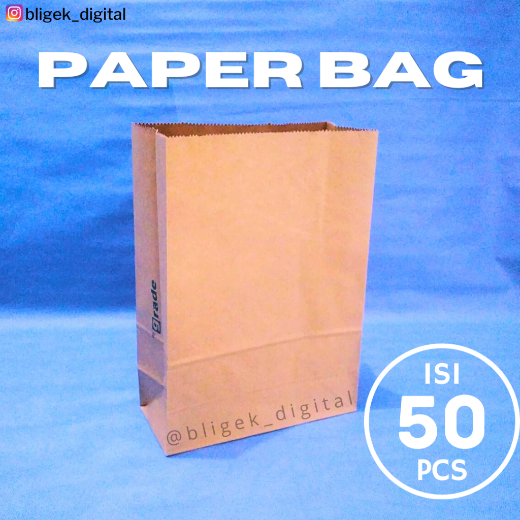 Jual Paper Bag Sos Paper Bag Kraft Kantong Kertas S Isi Pcs