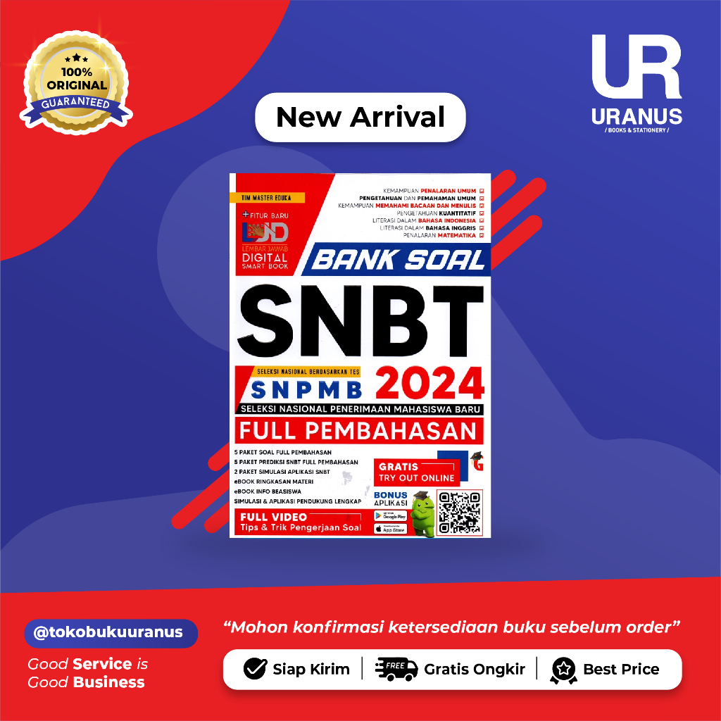 Jual BANK SOAL SNBT SNPMB 2024 FULL PEMBAHASAN - GSP - TOKO BUKU URANUS ...