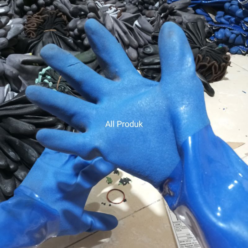 Jual sarung tangan safety PVC super tebal merk comet | Shopee Indonesia