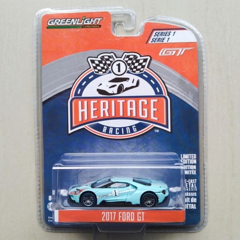 Greenlight 29964 Hobby Esclusivo 2017 Ford Gt 1:64 Diecast Barrett JACKSON Blu e