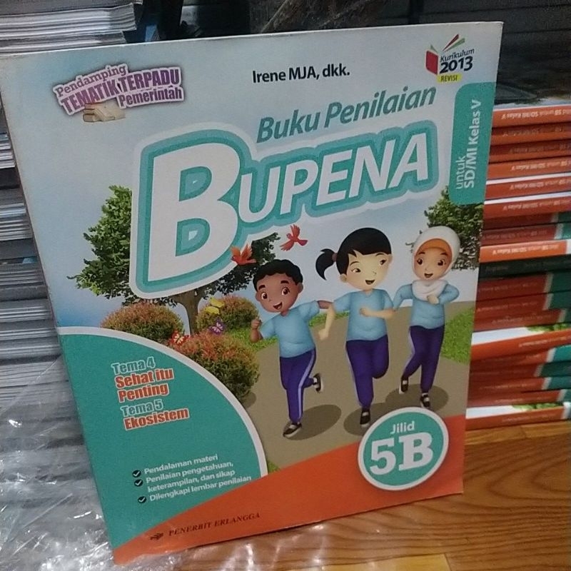 Jual Buku Penilaian Bupena Untuk SD jilid 5 B Erlangga K13N | Shopee ...