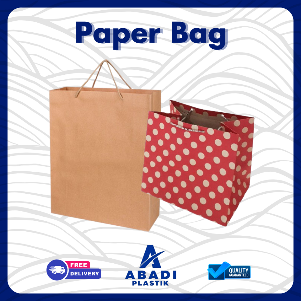 Jual Isi Pcs Paper Bag Tas Kertas Kraft Polos Motif R R