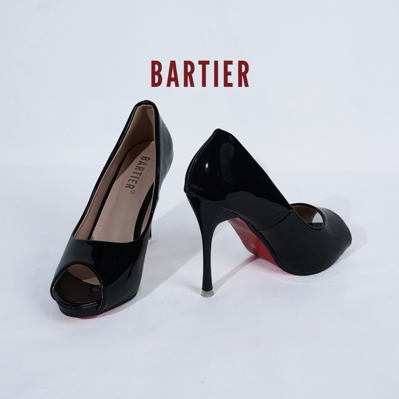 BARTIER SEPATU WANITA HEELS 10CM SEPATU HAK CEWE PEEP TOE