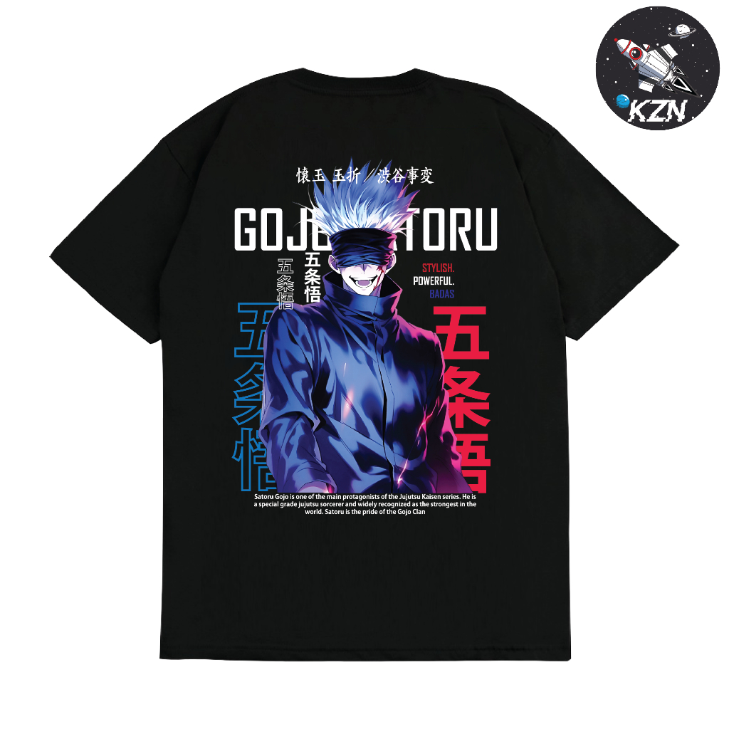 Jual Baju Kaos Gojo Satoru Anime Jujutsu Kaisen V2 - Kaos Anime Jujutsu ...