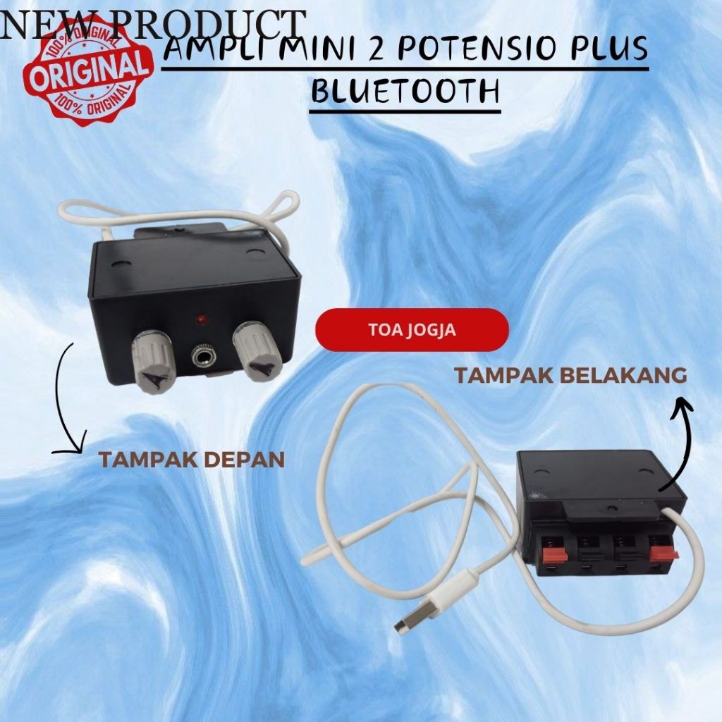 Jual HARGA TERBAIK.. POWER AMPLI MINI 2 POTENSIO PLUS BLUETOOTH
