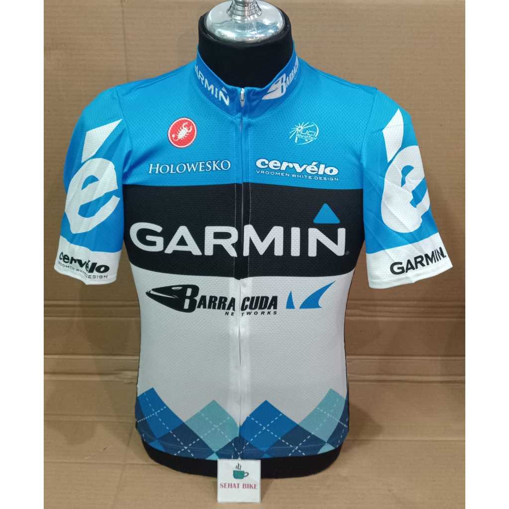 【新品】CASTELLI GARMIN TEAM JERSEY FZ Mサイズ Jual Jersey Castelli Team Garmin FZ Original Jersey Sepeda Baju