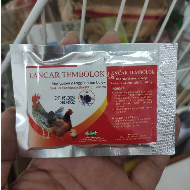 Jual LANCAR TEMBOLOK atasi gangguan tembolok ayam 10 kapsul MURAH PROMO ...