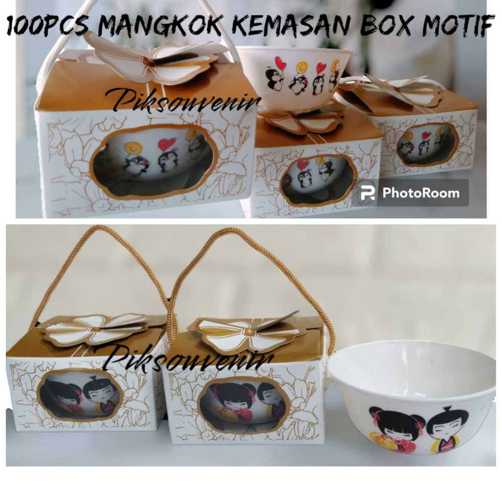 Jual Isi Pcs Paket Lengkap Super Hemat Souvenir Mangkok Bulat