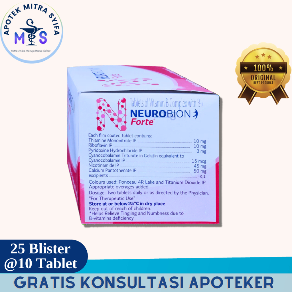 Jual Neurobion Forte Suplemen 10 Tablet | Shopee Indonesia