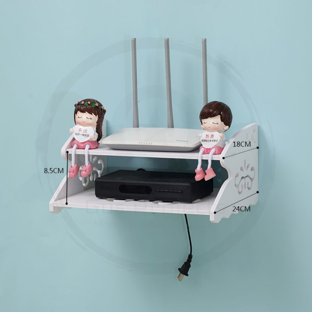 Jual Rak Dinding Tempel Rak Ambalan Dinding Router Rak Wifi Dinding ...
